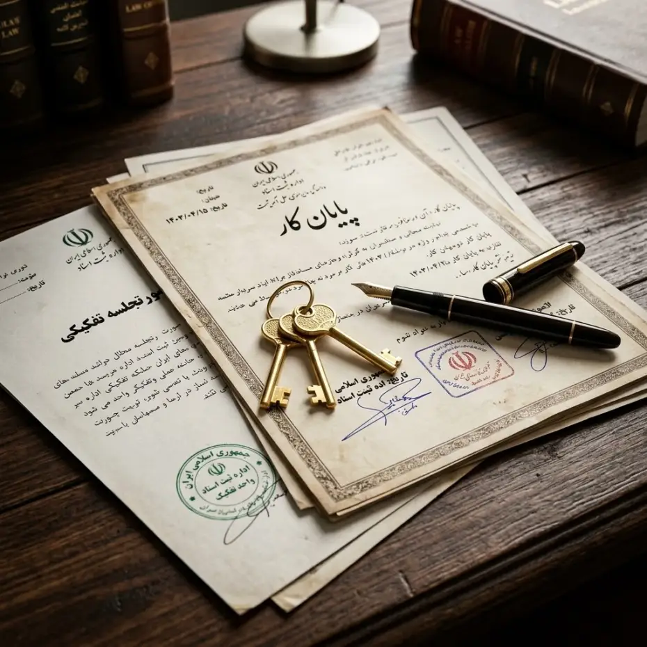 عدم تنظیم سند از سوی سازنده (راهنمای شکایت از سازنده بابت سند) 2 لزوم الزام به اخذ پایان کار و صورتجلسه تفکیکی پیش از انتقال سند